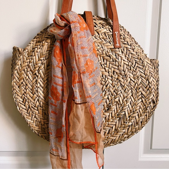 Authentic Original Vintage Style Accessories - Vintage Orange Tree Scarf